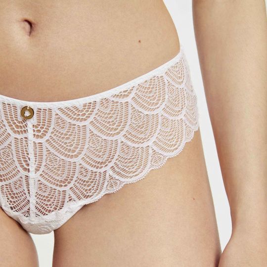 Shorty blanc Justine dentelle