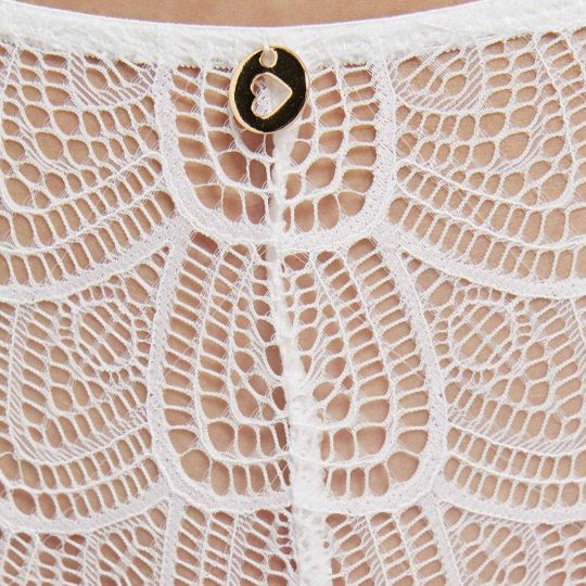 Tanga blanc Justine dentelle