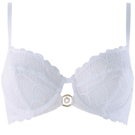 Soutien-gorge armature blanc Justine dentelle