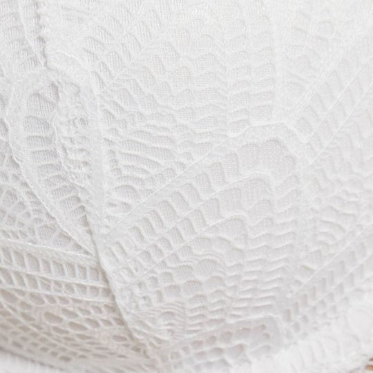 Soutien-gorge ampliforme coque moulée blanc Justine dentelle