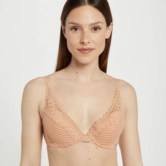 Soutien-gorge ampliforme coque moulée nude Célia