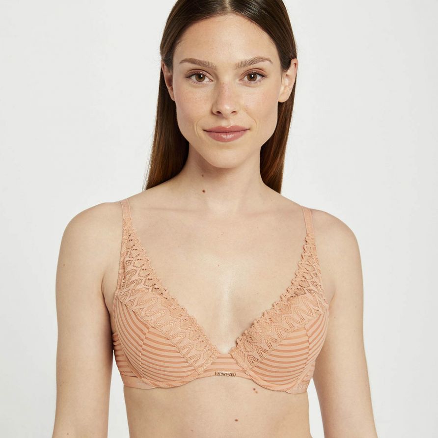 Soutien-gorge ampliforme coque moulée nude Célia