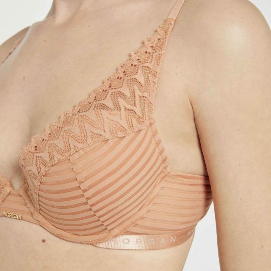 Soutien-gorge ampliforme coque moulée nude Célia