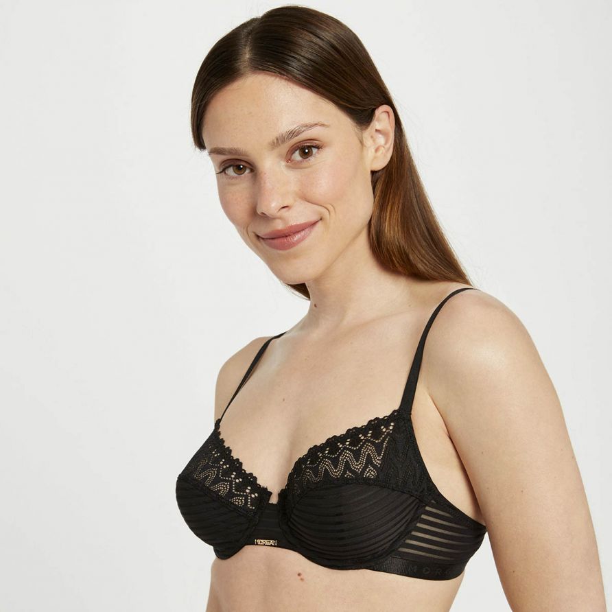 Soutien-gorge armature noir Célia