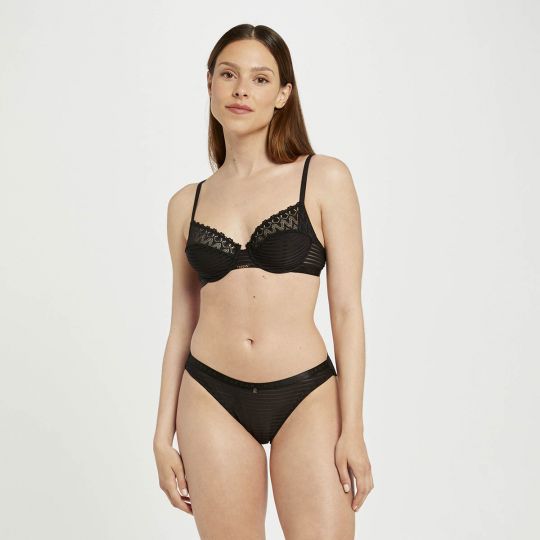 Soutien-gorge armature noir Célia