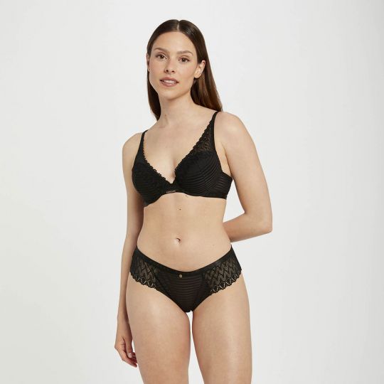 Soutien-gorge ampliforme coque moulée noir Célia