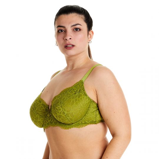 Soutien-gorge à armatures vert Fougère