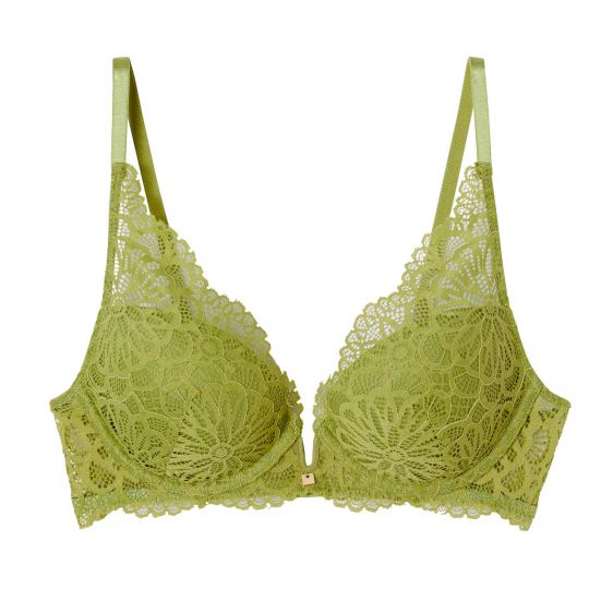 Soutien-gorge ampliforme coque moulée vert Fougère