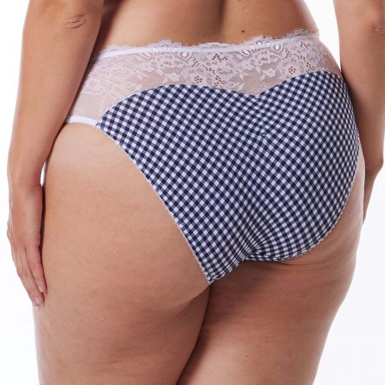 Slip grande taille bleu marine Embellie