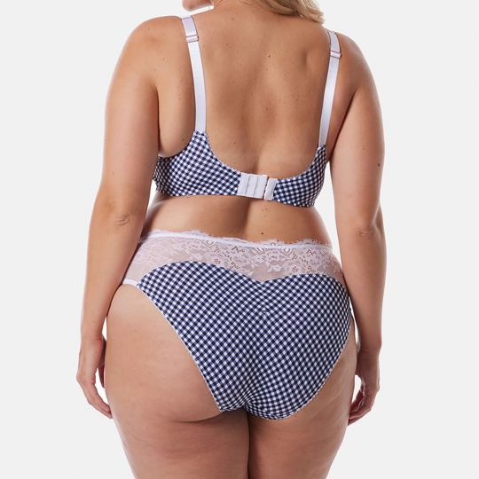 Slip grande taille bleu marine Embellie
