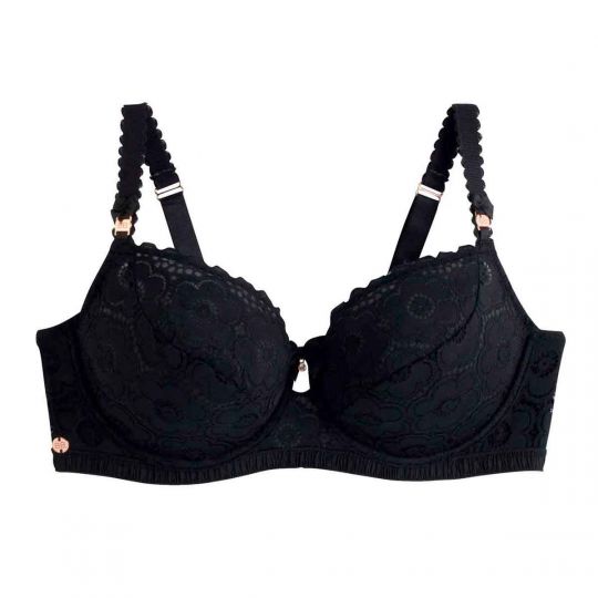 Soutien-gorge armature grand maintien noir Affinité