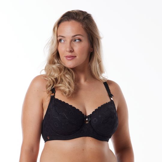 Soutien-gorge armature grand maintien noir Affinité