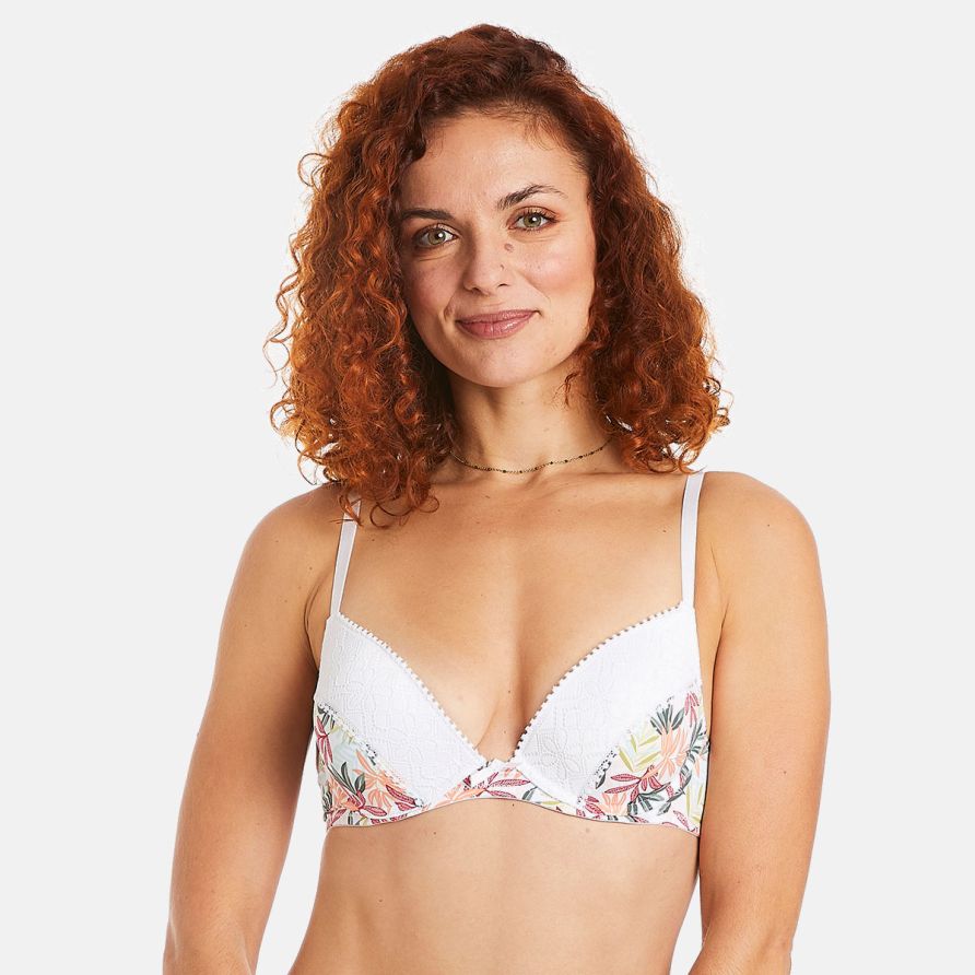 Soutien-gorge ampliforme coque moulée blanc Absinthe