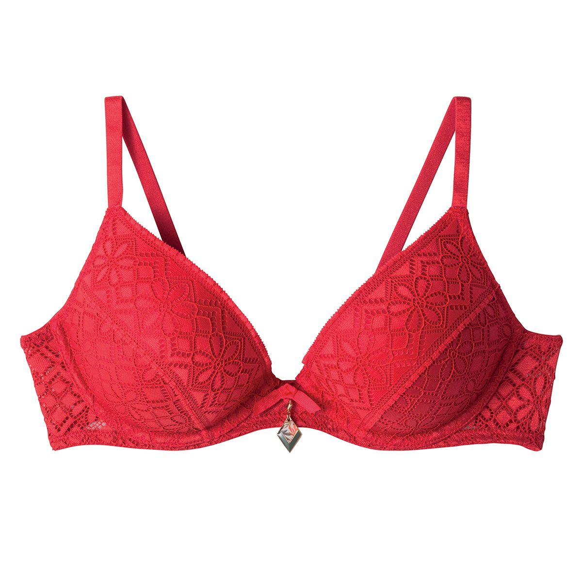 Soutien-gorge ampliforme coque moulée rouge Absinthe