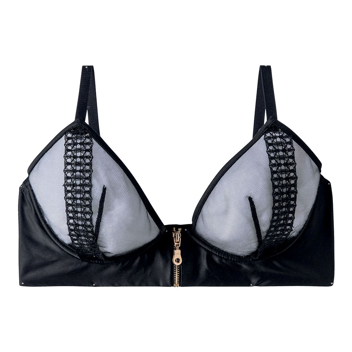 Soutien-gorge corbeille noir Cats Eyes - Pomm'Poire - Modalova