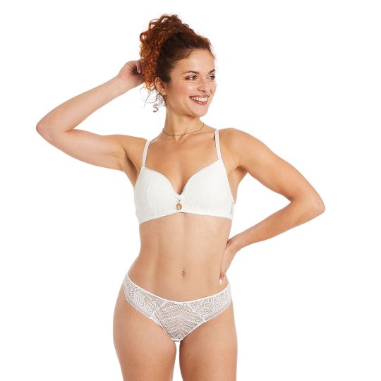 Soutien-gorge souple ivoire Etoile