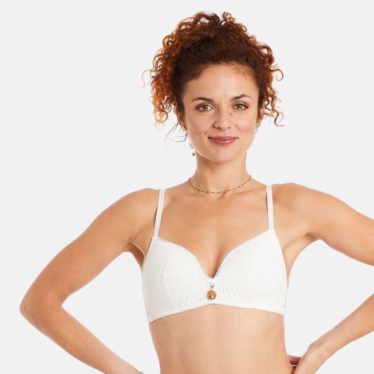 Soutien-gorge souple ivoire Etoile