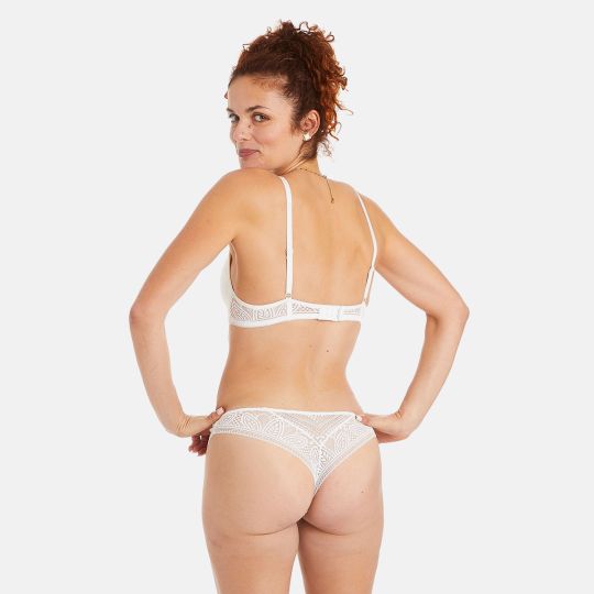Soutien-gorge souple ivoire Etoile