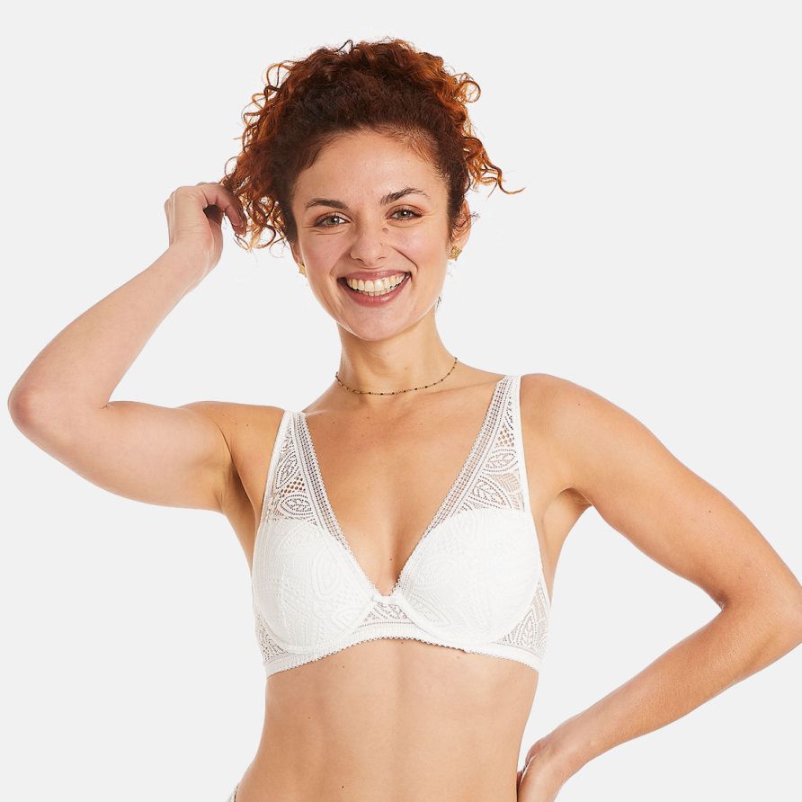 Soutien-gorge ampliforme coque moulée ivoire Etoile