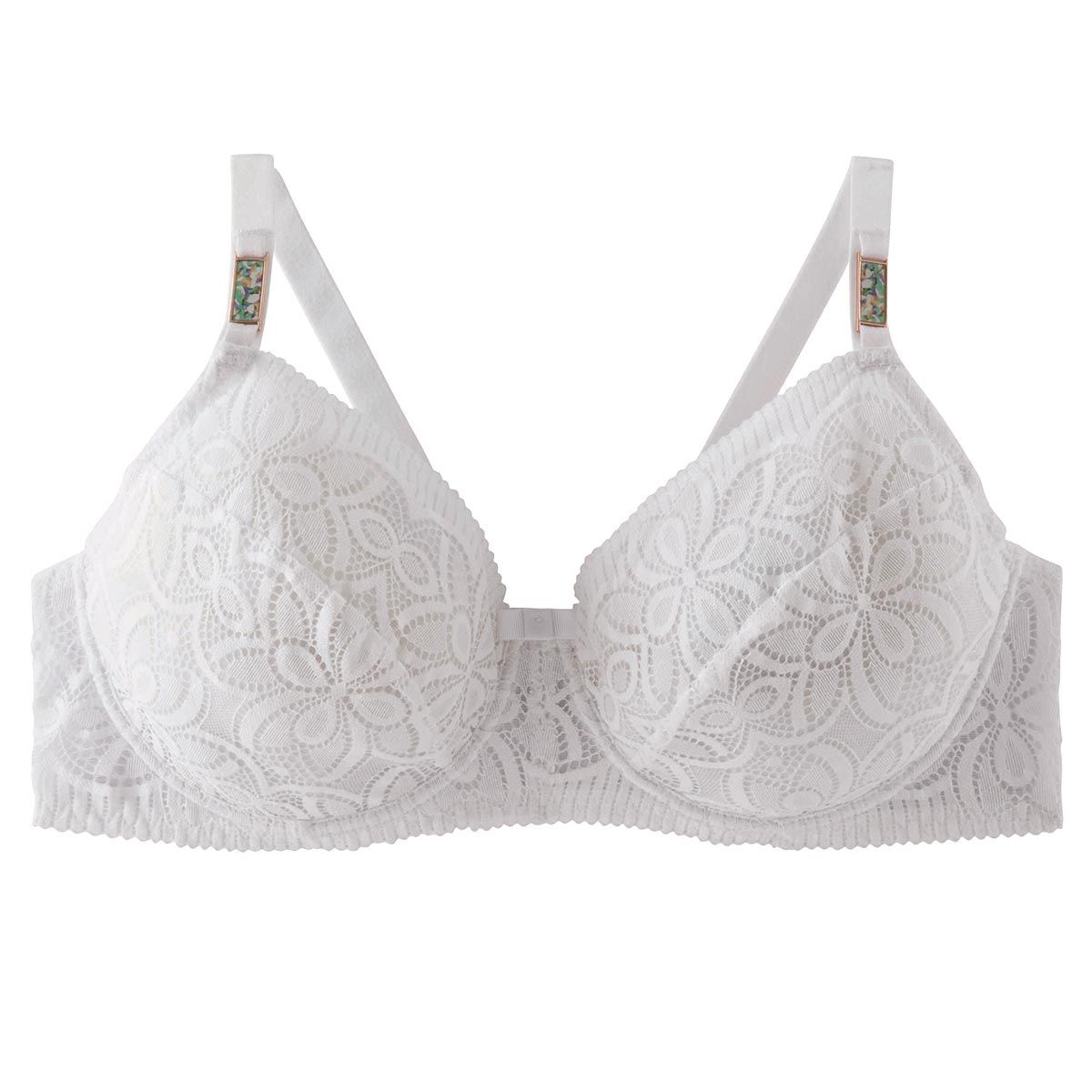 Pomm'Poire Soutien-gorge à armatures grand maintien blanc Roulotte