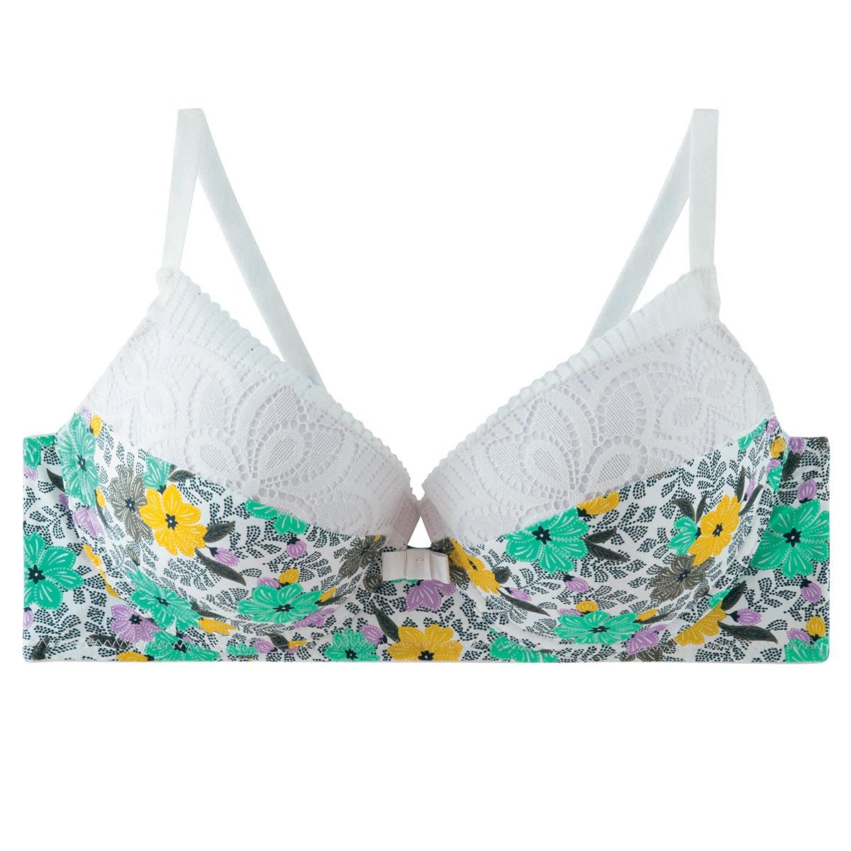 Soutien-gorge ampliforme coque moulée multico blanc Roulotte