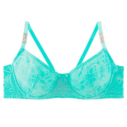 Soutien-gorge corbeille turquoise Roulotte