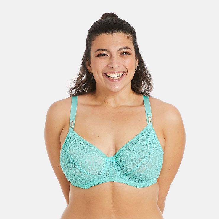 Soutien-gorge à armatures grand maintien turquoise Roulotte