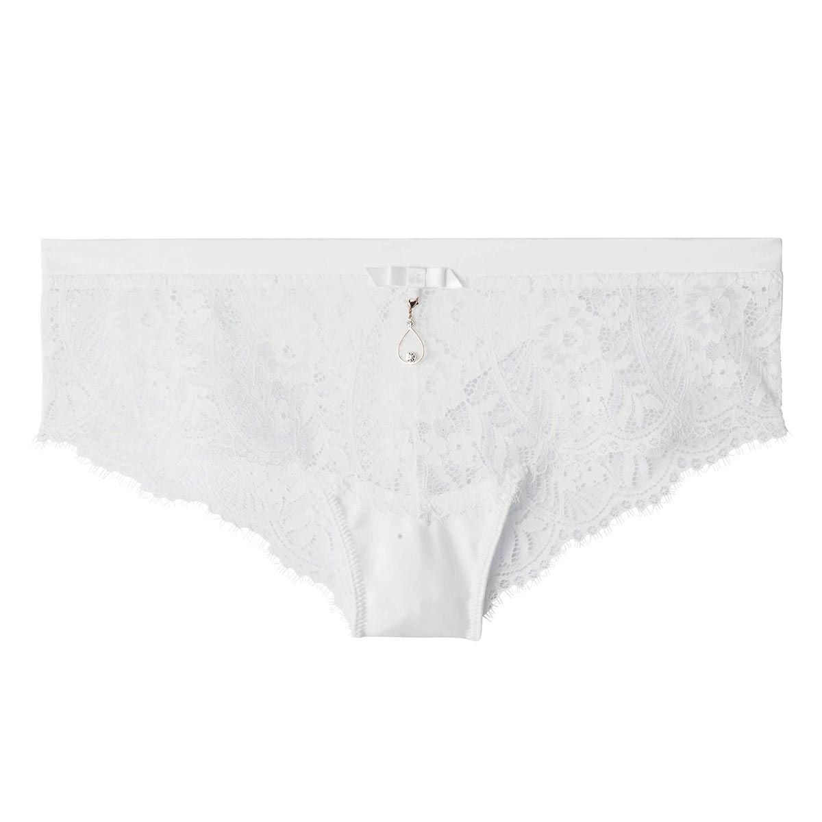 Shorty ivoire Ruban