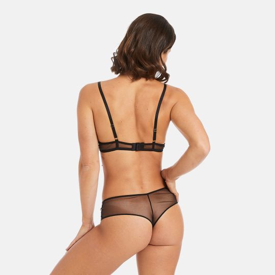 Soutien-gorge corbeille noir Splash