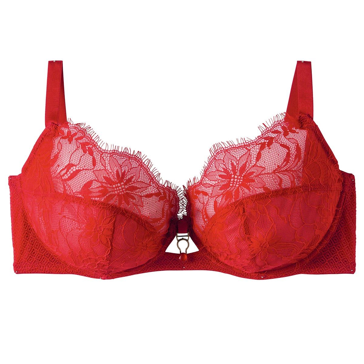 Soutien-gorge à armatures grand maintien rouge Sangria