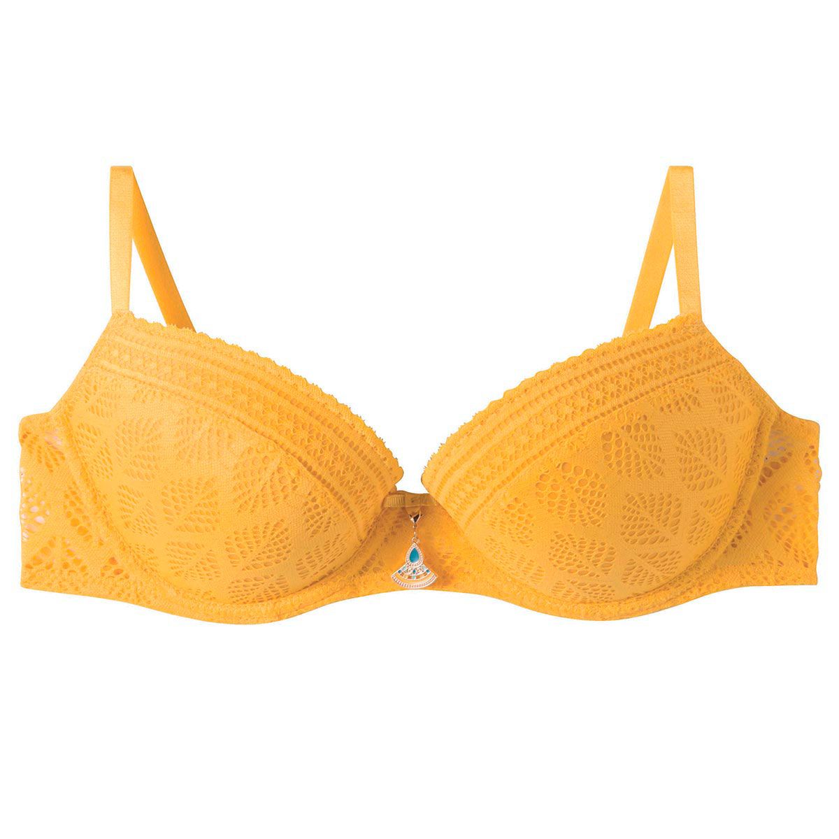 Soutien-gorge ampliforme coque moulée jaune Ruche