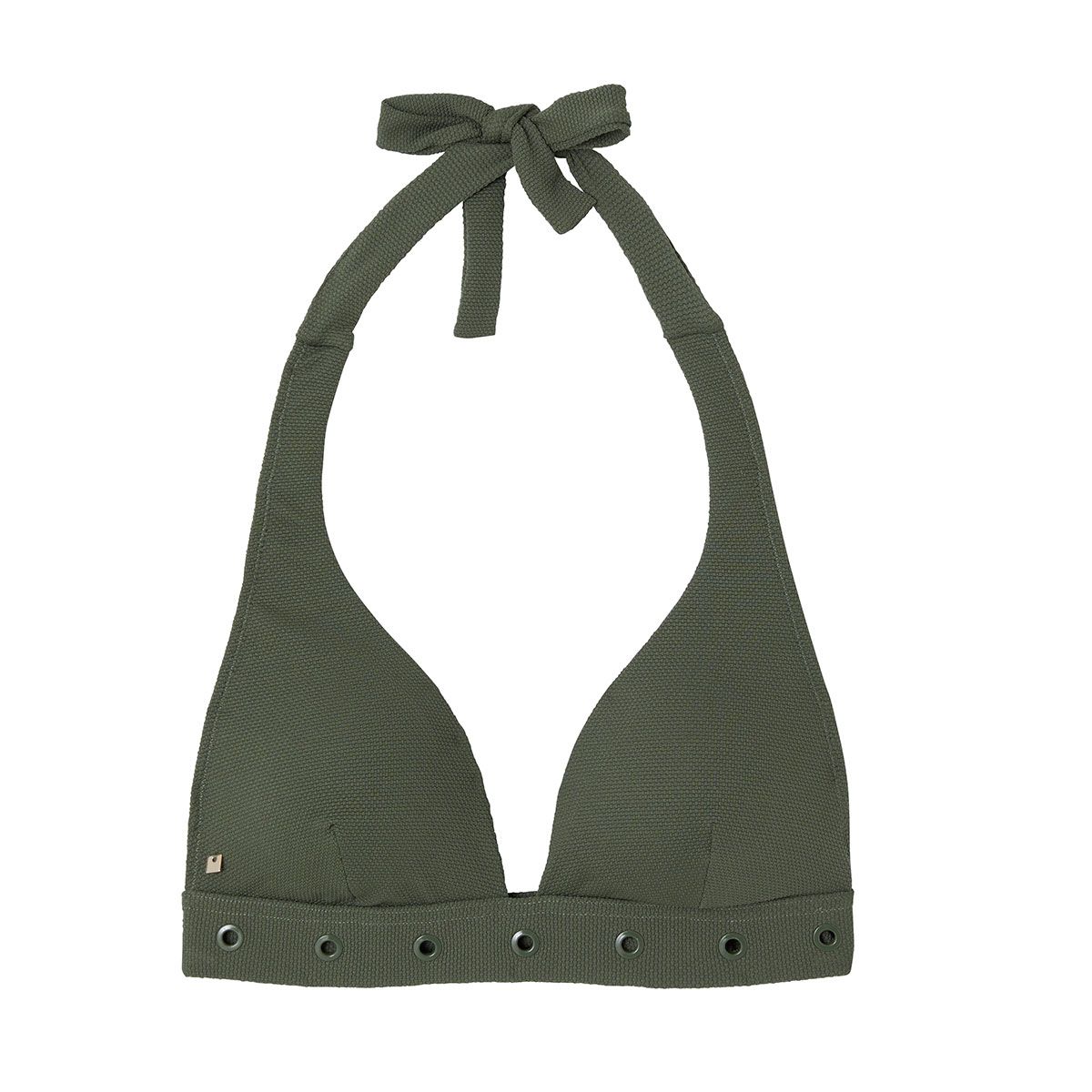 Haut de maillot de bain triangle kaki Zanzibar - Pomm'Poire - Modalova