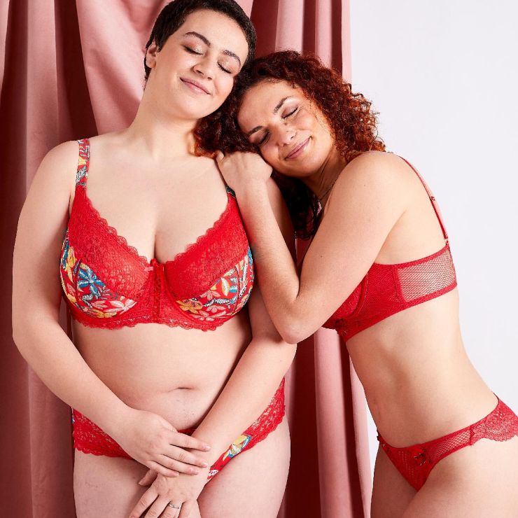 Soutien-gorge à armatures rouge Comic Strip