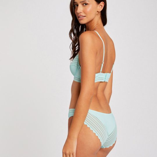 Soutien-gorge corbeille turquoise Tina