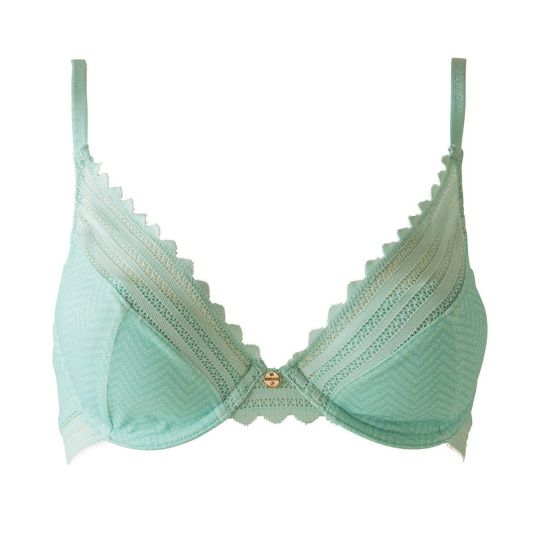 Soutien-gorge ampliforme coque moulée turquoise Tina