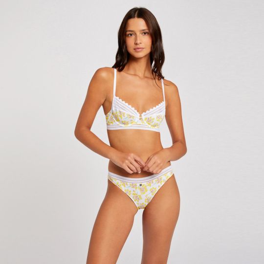 Soutien-gorge corbeille blanc Tina