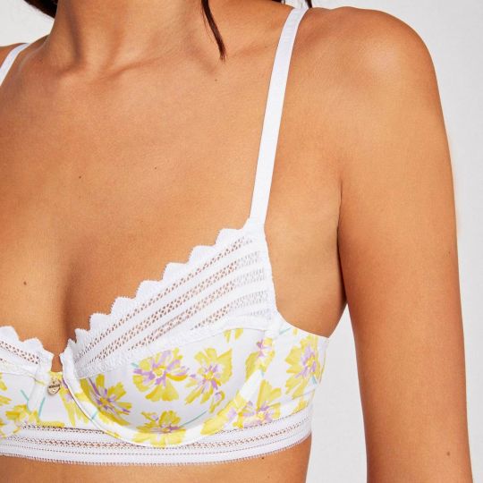 Soutien-gorge corbeille blanc Tina