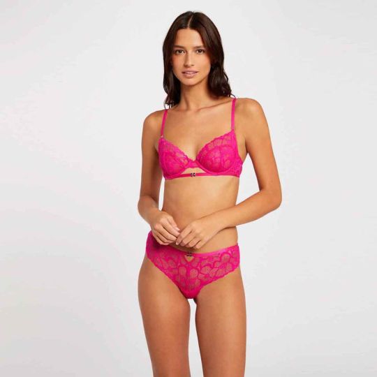 Soutien-gorge corbeille rose Ophélie
