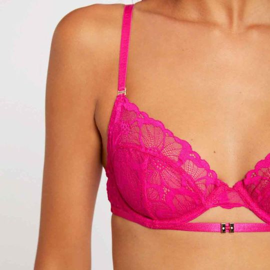 Soutien-gorge corbeille rose Ophélie