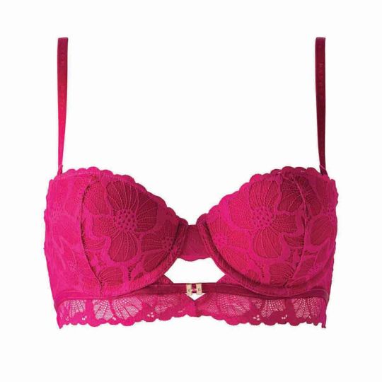 Soutien-gorge ampliforme coque moulée rose Ophélie
