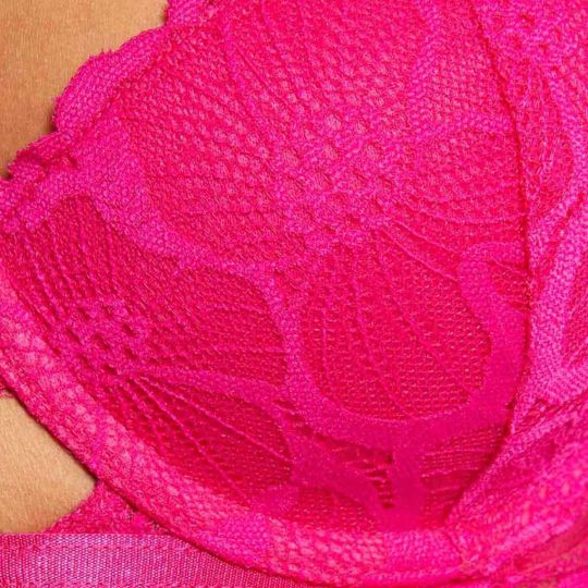 Soutien-gorge ampliforme coque moulée rose Ophélie