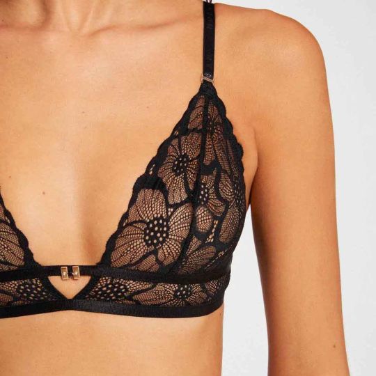 Soutien-gorge souple noir Ophélie