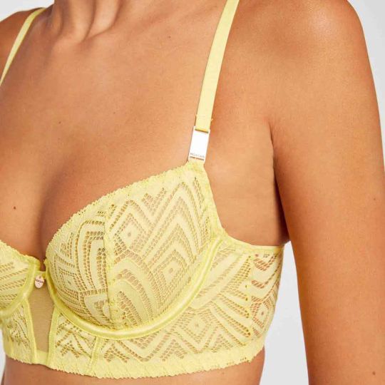 Soutien-gorge corbeille jaune Nina