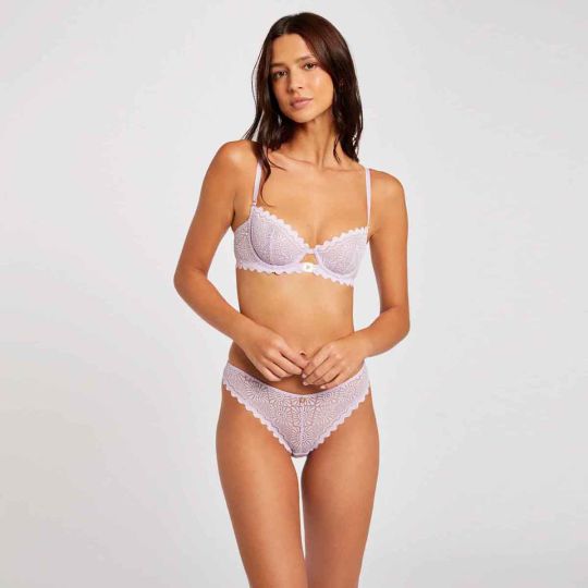 Soutien-gorge corbeille parme Lison