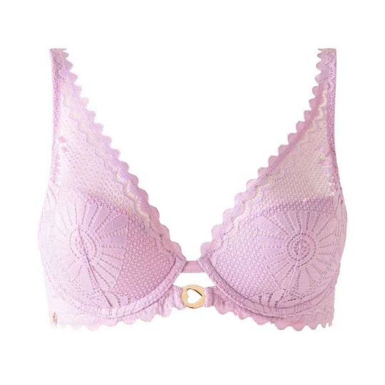 Soutien-gorge ampliforme coque moulée parme Lison