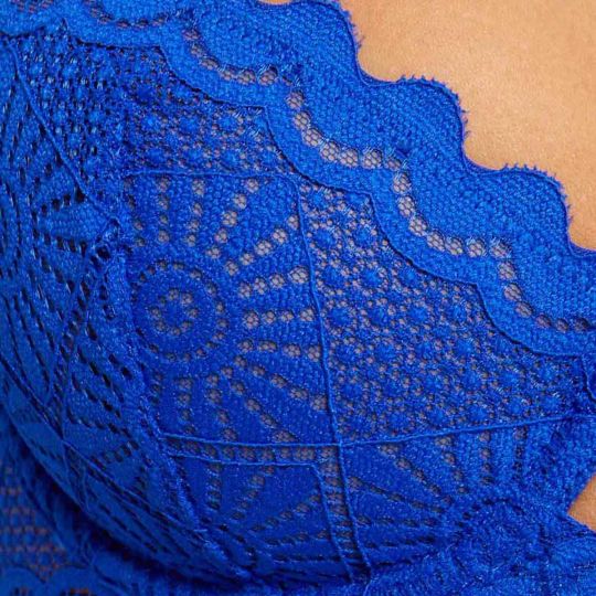 Soutien-gorge corbeille bleu Lison