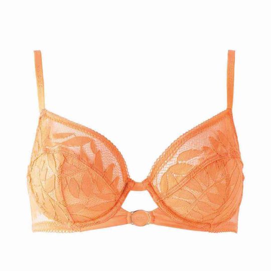 Soutien-gorge corbeille orange Lina