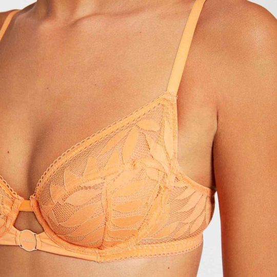 Soutien-gorge corbeille orange Lina