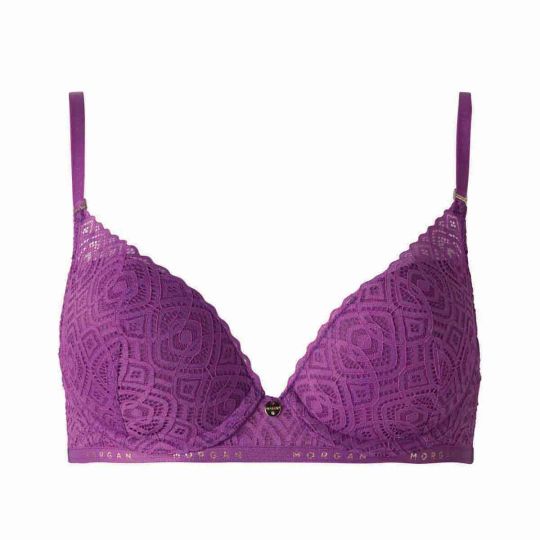 Soutien-gorge ampliforme coque moulée violet Gwen