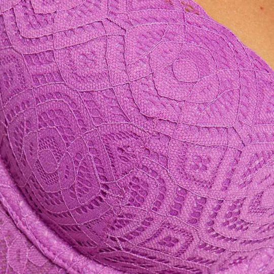 Soutien-gorge ampliforme coque moulée violet Gwen